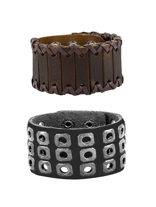 multicolour leather bracelet - 14665321 - Very Small Image - 1
