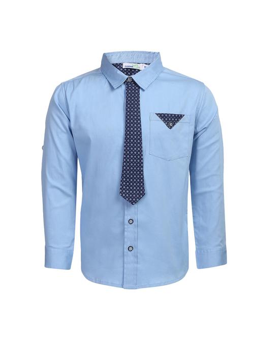 blue cotton shirt - 14665571 - Very Small Image - 1