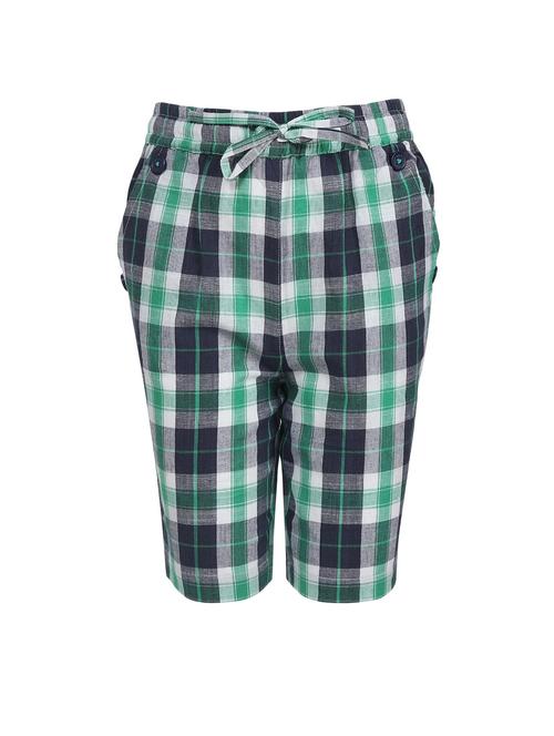 green cotton three fourth - 14665580 - Very Small Image - 1