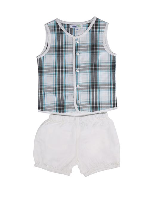 blue cotton shorts set - 14665581 - Very Small Image - 1