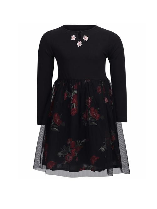 black viscose frock - 14665598 - Very Small Image - 1