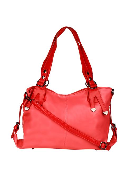 red leatherette regular handbag - 14665624 - Very Small Image - 1