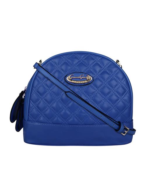 blue leatherette regular sling bag - 14665643 - Very Small Image - 1