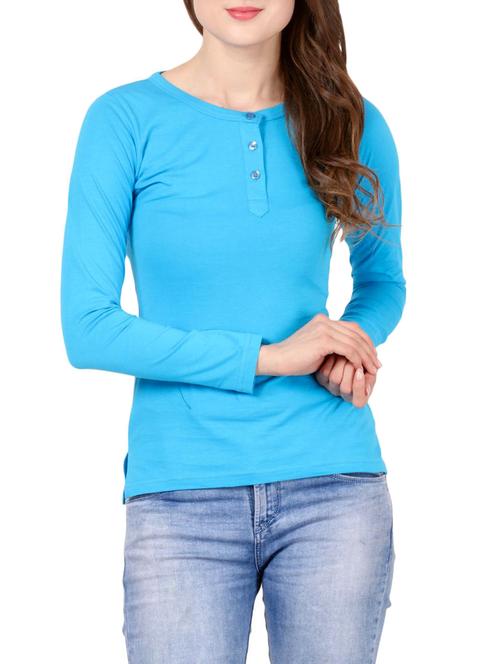 light blue cotton tshirt - 14669013 - Very Small Image - 1