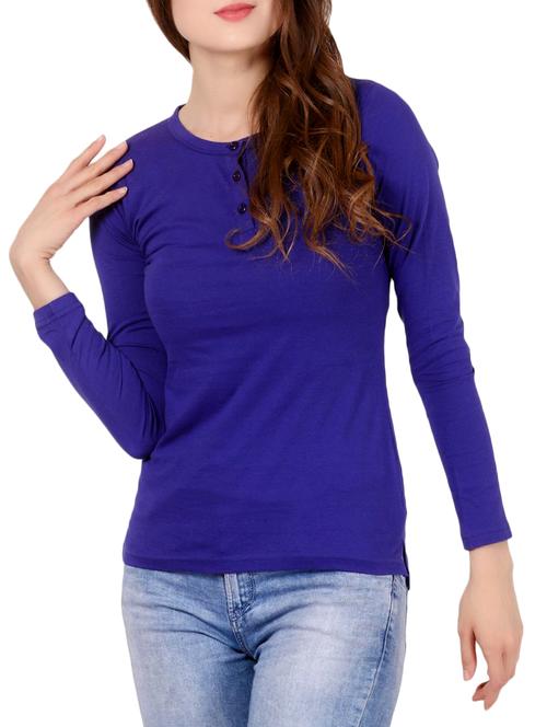 dark blue cotton tshirt - 14669018 - Very Small Image - 1