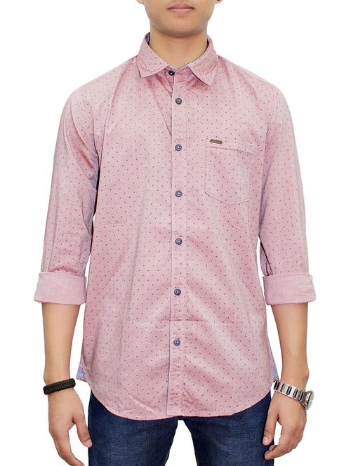 pink cotton casual shirt - 14669160 - Very Small Image - 1