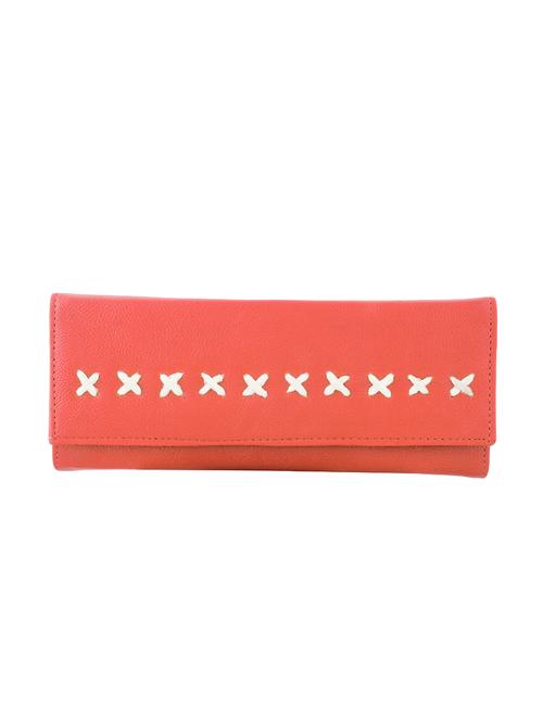 orange leatherette clutch - 14669494 - Very Small Image - 1