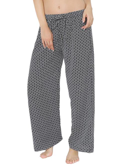 black printed pajama - 14670159 - Very Small Image - 1