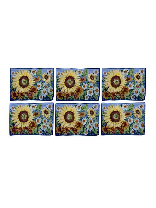 table mats (set of 6)on jacquard cotton fabric - 14670393 - Very Small Image - 1