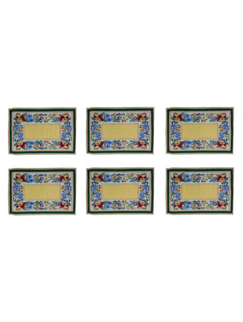table mats (set of 6)on jacquard cotton fabric - 14670398 - Very Small Image - 1