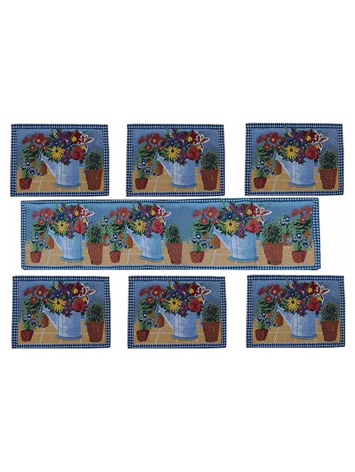 table mats (set of 6)on jacquard cotton fabric - 14670399 - Very Small Image - 1