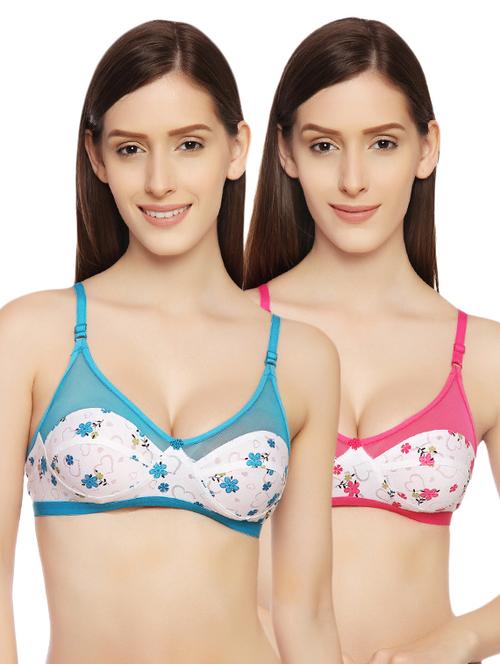 set of 2 floral patch bra - 14670748 - Very Small Image - 1