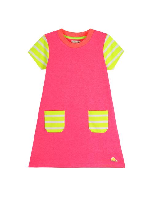 pink polyester frock - 14671048 - Very Small Image - 1