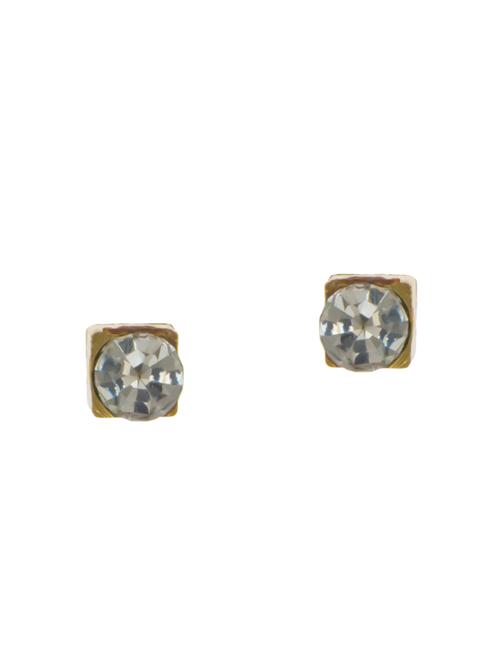 gold metal studs earrings - 14671900 - Very Small Image - 1