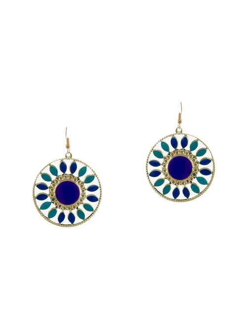 multi colored metal drop earrings - 14671928 - Very Small Image - 1
