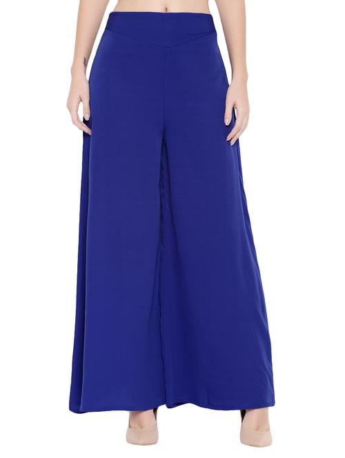 blue flared palazzo - 14672259 - Very Small Image - 1