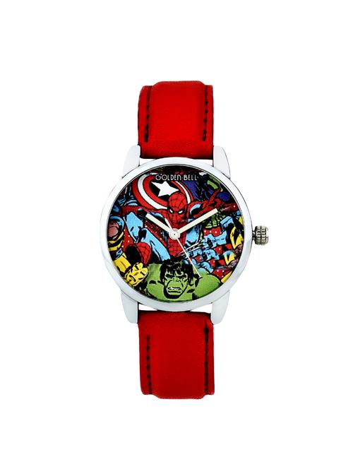 Golden Bell red leather watch - 14672676 - Very Small Image - 1