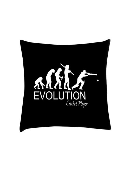 evolution of cricket digitally printed cushion cover 16 x 16 inch - 14673432 - Very Small Image - 1