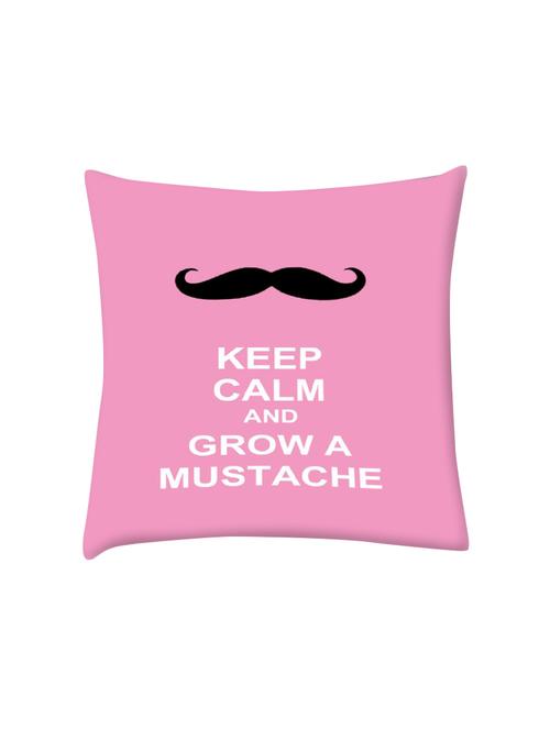 keep calm and grow a mustache digitally printed cushion cover 16 x 16 inch - 14673478 - Very Small Image - 1