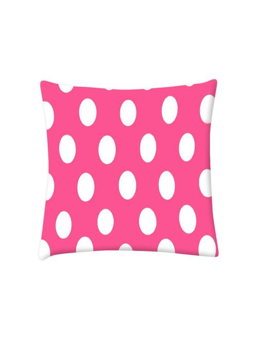 pink polka dots digitally printed cushion cover 16 x 16 inch - 14673482 - Very Small Image - 1