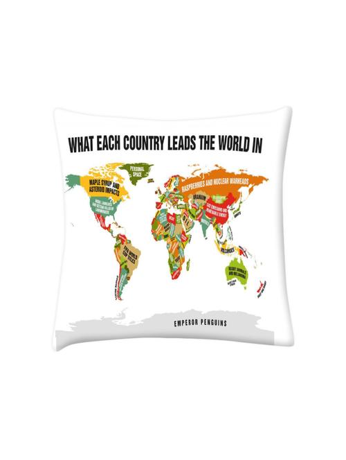 funny world country details digitally printed cushion cover 16 x 16 inch - 14673513 - Very Small Image - 1