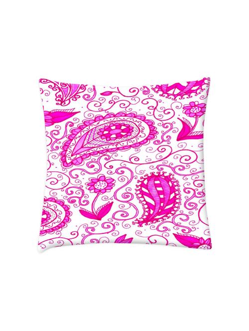 paisley pink pattern digitally printed cushion cover 16 x 16 inch - 14673514 - Very Small Image - 1