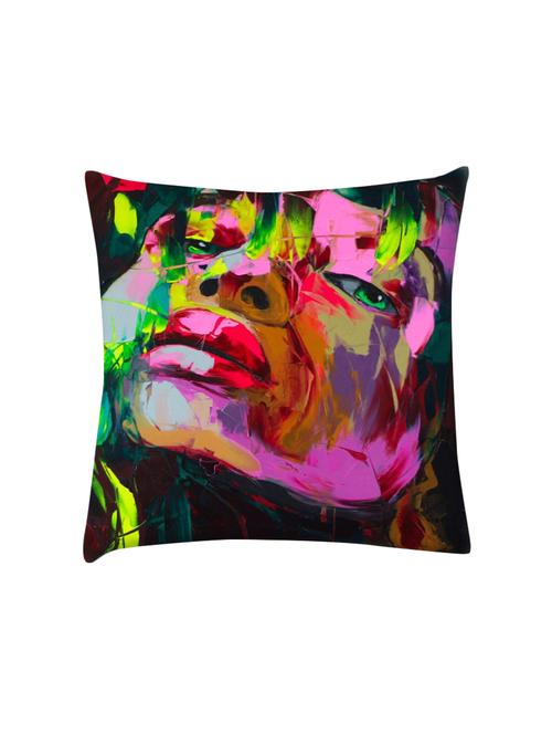 shyla painting digitally printed cushion cover 16 x 16 inch - 14673521 - Very Small Image - 1