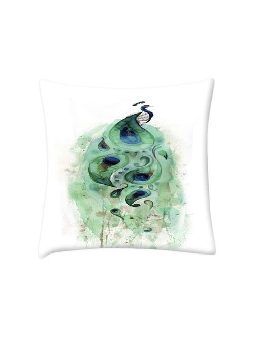 feather strip digitally printed cushion cover 16 x 16 inch - 14673561 - Very Small Image - 1