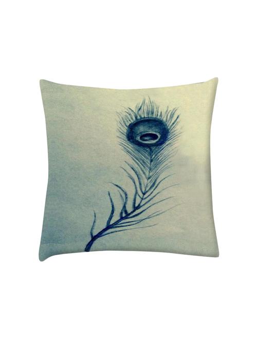 feather abstract digitally printed cushion cover 16 x 16 inch - 14673562 - Very Small Image - 1