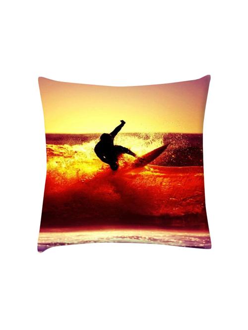 surfer style digitally printed cushion cover 16 x 16 inch - 14673566 - Very Small Image - 1