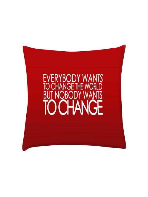 everybody wants to digitally printed cushion cover 16 x 16 inch - 14673641 - Very Small Image - 1