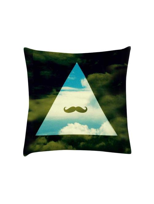 hipster sky mustache digitally printed cushion cover 16 x 16 inch - 14673683 - Very Small Image - 1