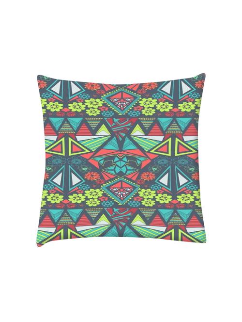 diamond floral pattern digitally printed cushion cover 16 x 16 inch - 14673695 - Very Small Image - 1