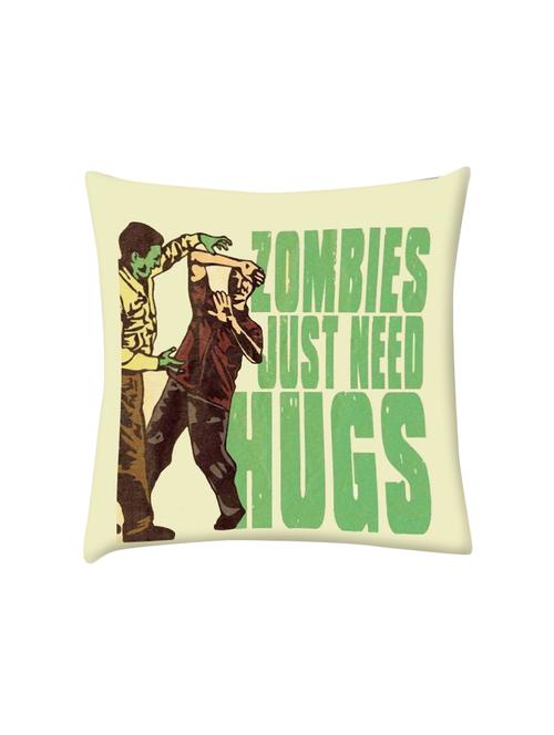 zombies need hugs digitally printed cushion cover 16 x 16 inch - 14673700 - Very Small Image - 1