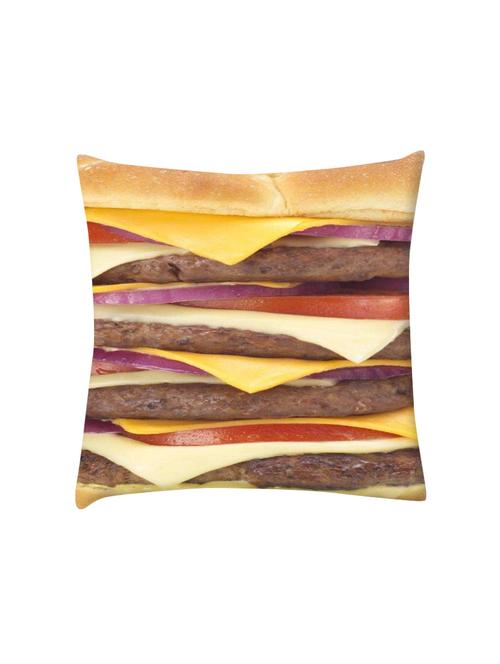 quadruple apetite digitally printed cushion cover 16 x 16 inch - 14673704 - Very Small Image - 1