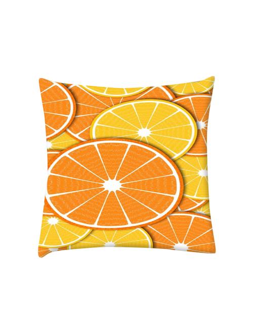 orange fever digitally printed cushion cover 16 x 16 inch - 14673710 - Very Small Image - 1
