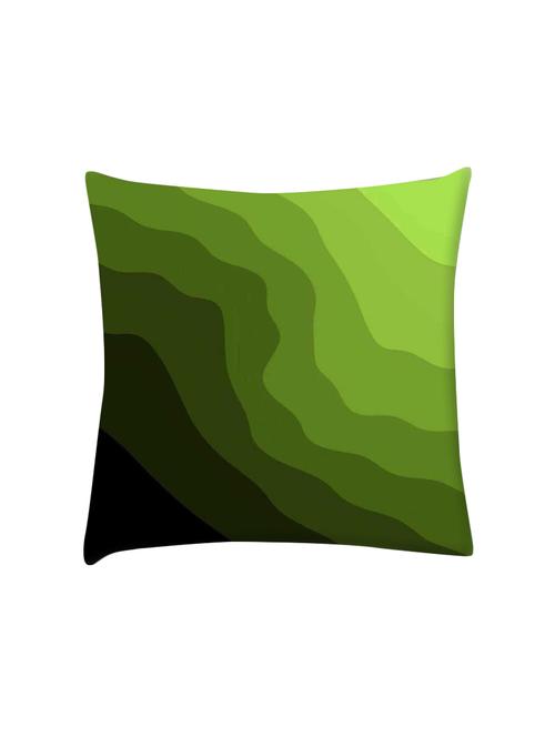 digital green waves digitally printed cushion cover 16 x 16 inch - 14673736 - Very Small Image - 1