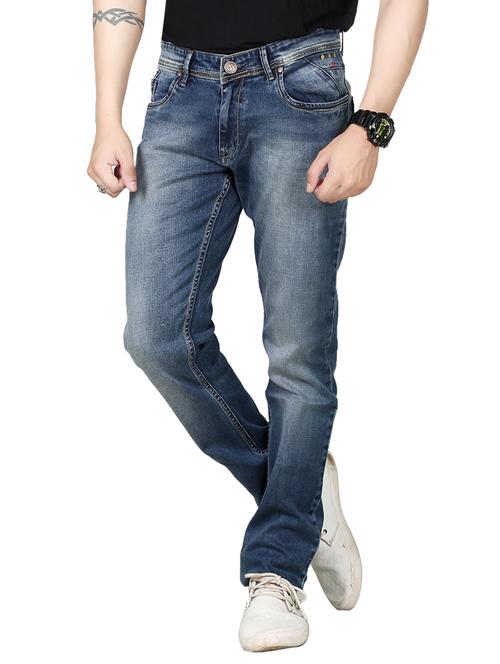 blue denim light washed jeans - 14674476 - Very Small Image - 1