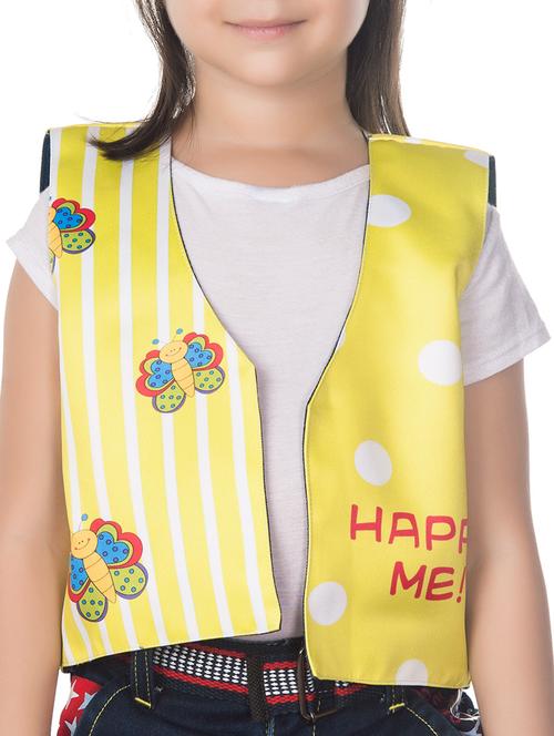 yellow cotton blend waistcoat - 14674705 - Very Small Image - 1