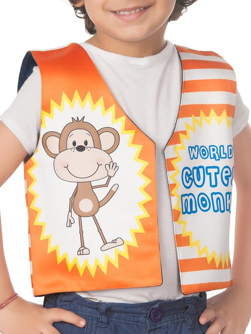 orange cotton blend waistcoat - 14674711 - Very Small Image - 1