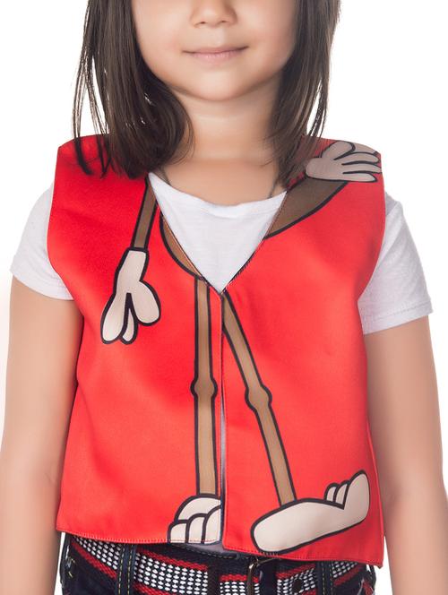 red cotton blend waistcoat - 14674716 - Very Small Image - 1