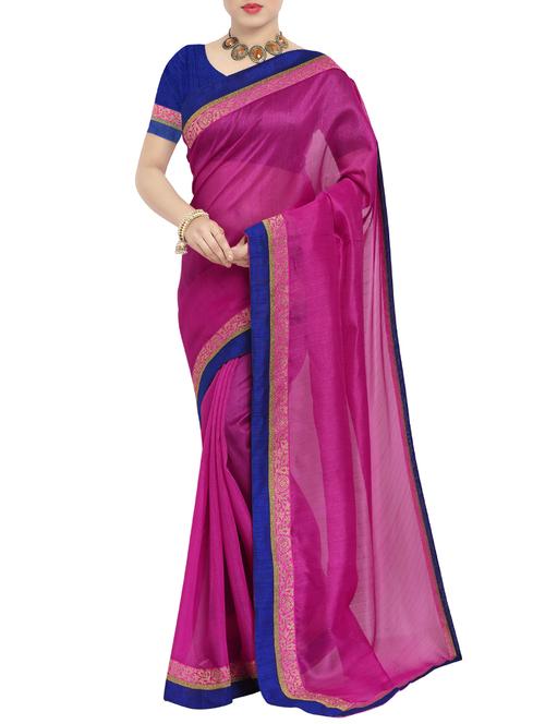 pink art silk bhagalpuri saree - 14674881 - Very Small Image - 1