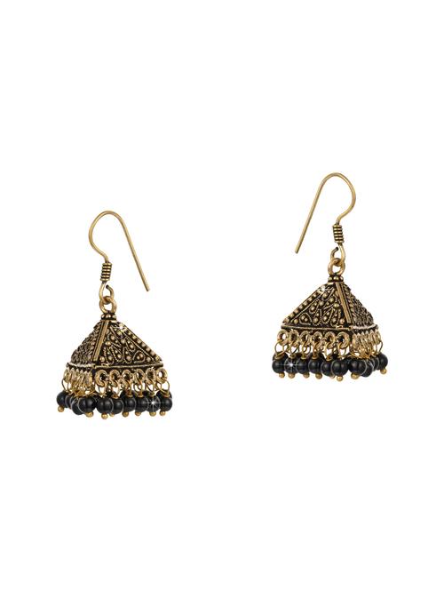 red metal drop earrings - 14675169 - Very Small Image - 1