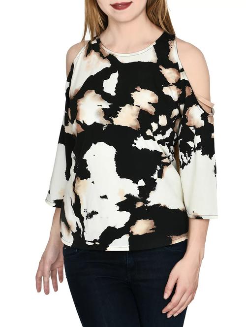 black printed plus top - 14676898 - Very Small Image - 1