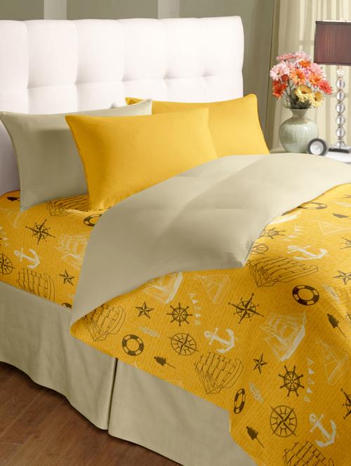 double bed comforter with double bedsheet with 2 pillow covers - 14677213 - Very Small Image - 1