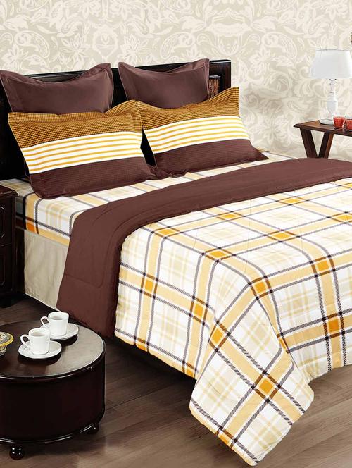 double bed comforter with silken filling - 14677274 - Very Small Image - 1