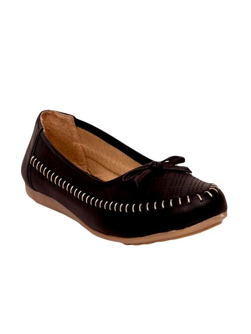 black leather slip on ballerina - 14677583 - Very Small Image - 1
