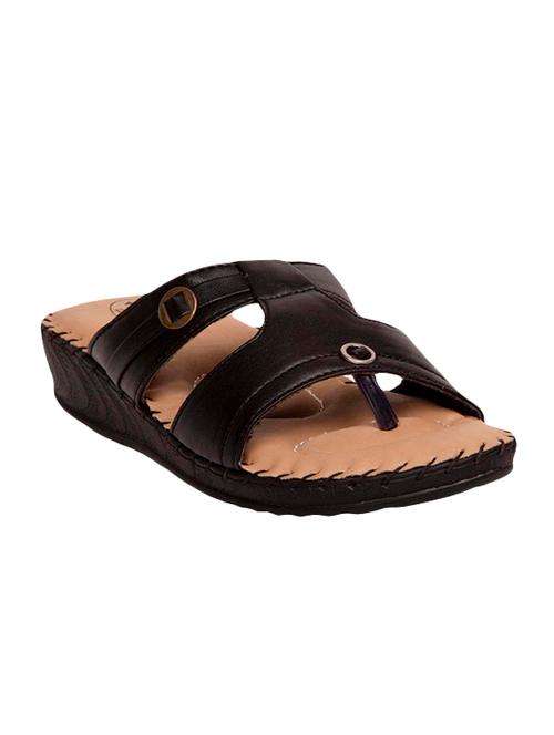 black leather slippers - 14677658 - Very Small Image - 1