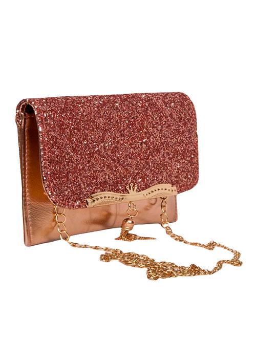 gold leather regular sling bag - 14677681 - Very Small Image - 1