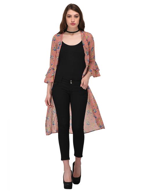 orange printed shrug - 14677886 - Very Small Image - 1